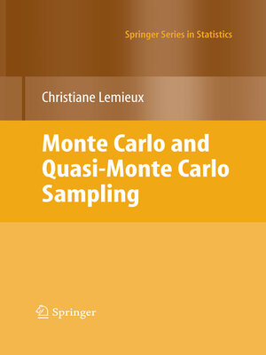 cover image of Monte Carlo and Quasi-Monte Carlo Sampling
